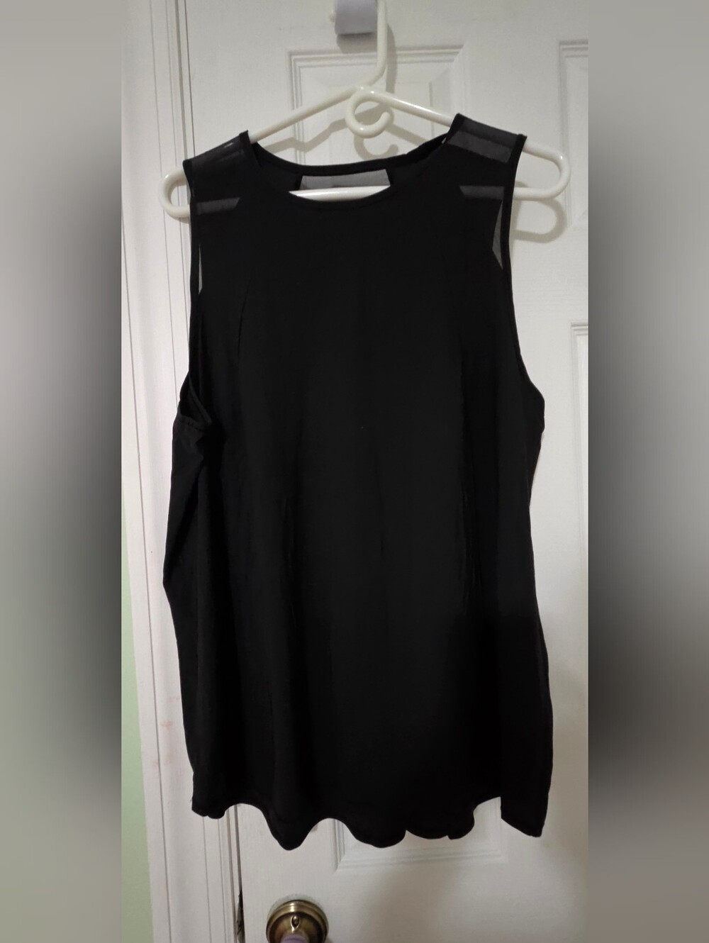 lululemon athletica Black Mesh-Shoulder Sculpt Tank Top 14
